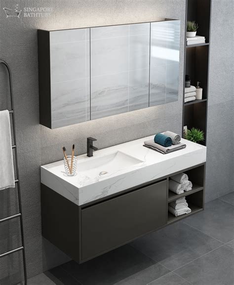 stainless steel vanity cabinet singapore|royal gold vanity sink cabinet.